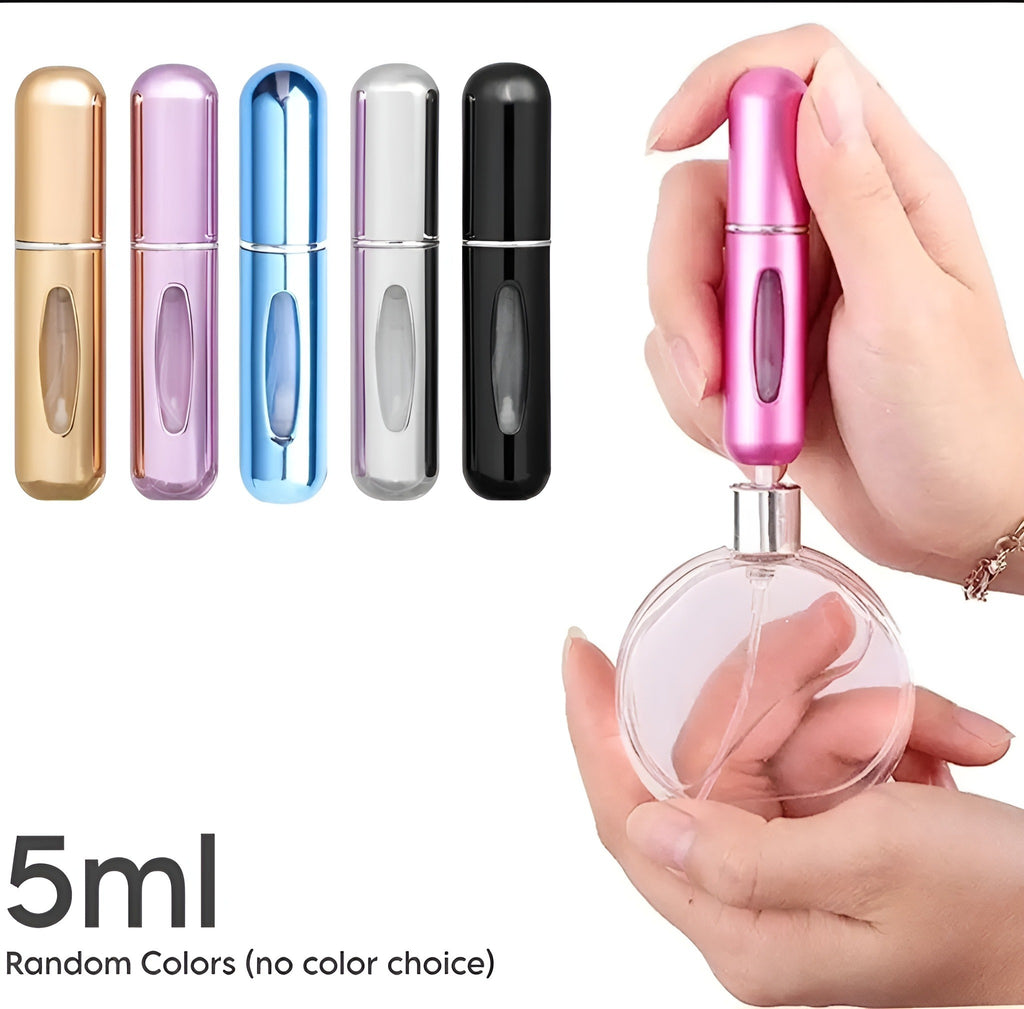 Portable 5ml Refillable Perfume Atomizer Spray Bottle – Travel-Friendly Mini Fragrance Dispenser